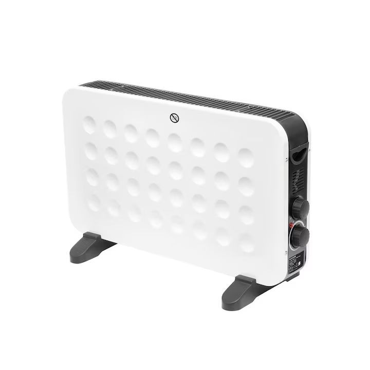 Convector cu ventilator, 2000 W, 2 trepte de incalzire, putere reglabila, piciore stabile, 62.5x39x26 cm - imagine 4